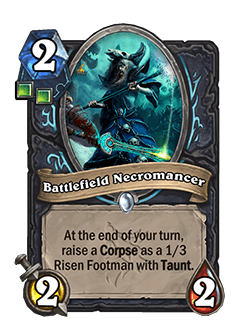 Battlefield Necromancer<br>⦁ Old: 3 Health ⦁ New: 2 Health
