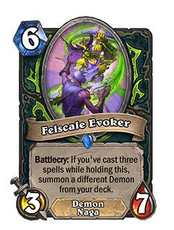 Felscale Evoker <br>⦁ Old: 5 Attack <br>⦁ New: 3 Attack