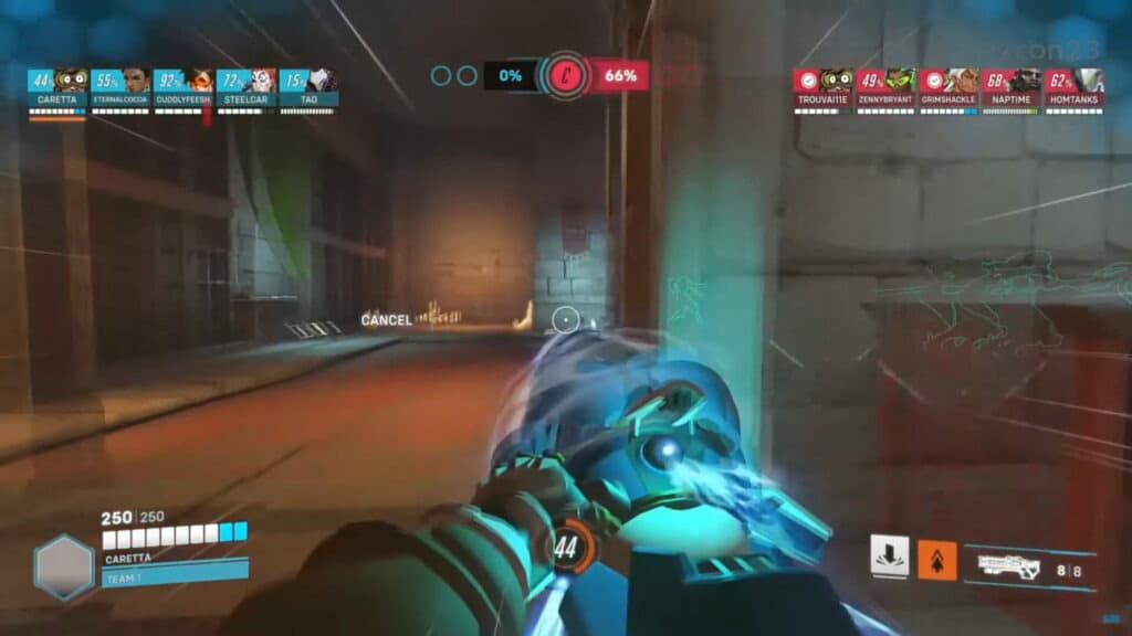 Screenshot of Venture's drill (Image via Blizzard Entertainment)