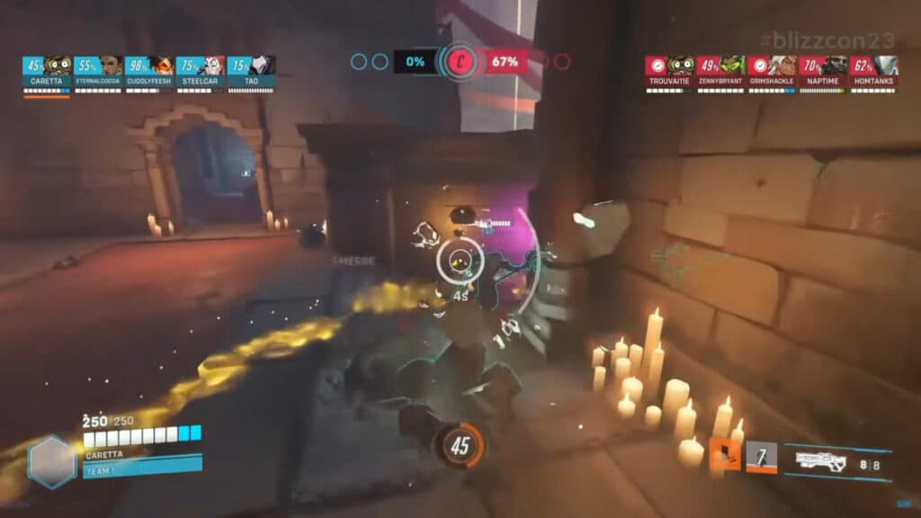 Screenshot of Venture burrowing underground (Image via Blizzard Entertainment)