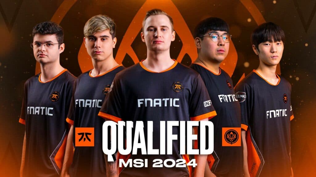 Fnatic to the MSI 2024 (image via Fnatic)