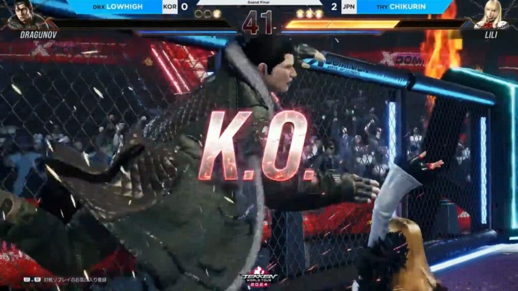 Chikurin playing TEKKEN 8 at Evo Japan 2024 (Image via Bandai Namco Entertainment Inc.)