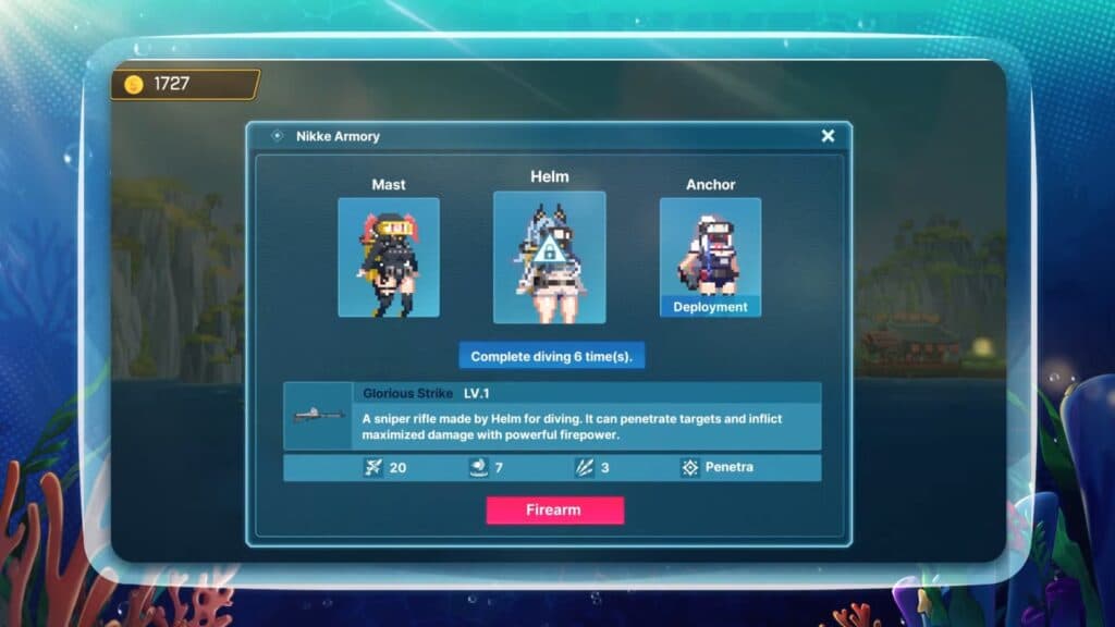 The minigame will feature unique guns