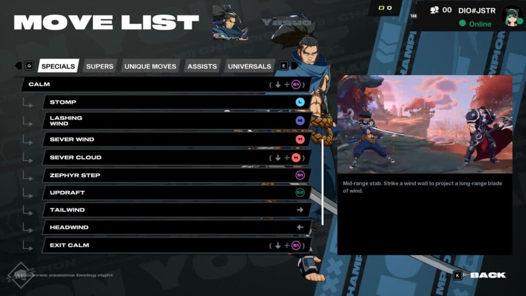 2XKO Yasuo moves (Image via esports.gg)