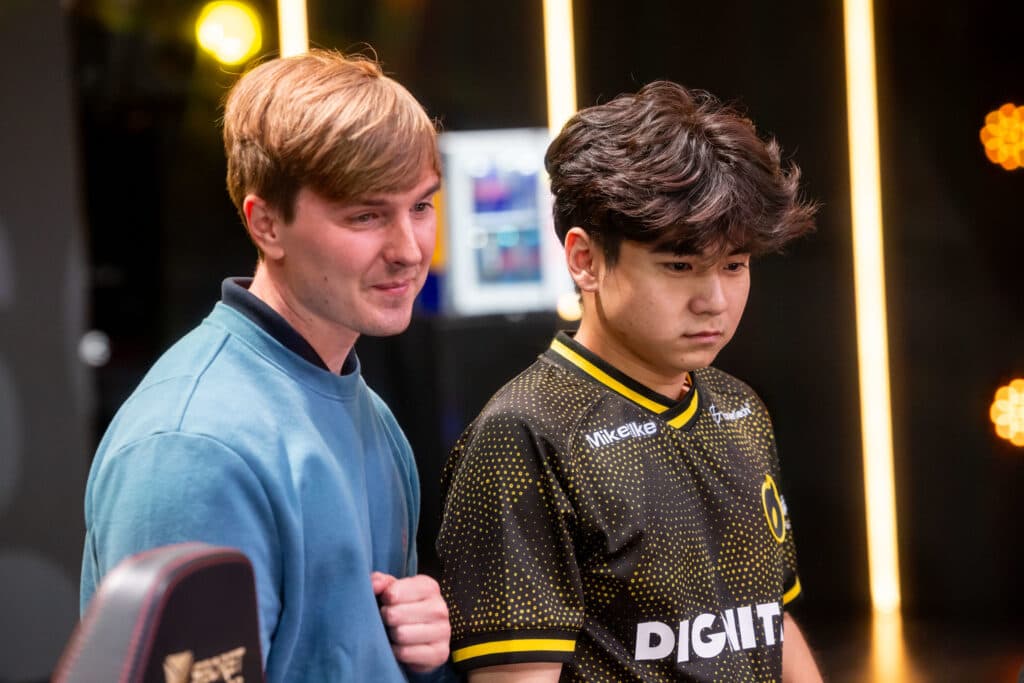 DIG Mabrey and Spica on stage (Image via Riot Games)