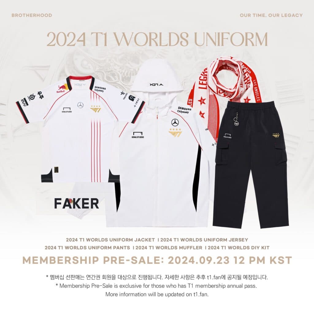 T1 celebrates Worlds 2024 victory with exclusive merchandise and