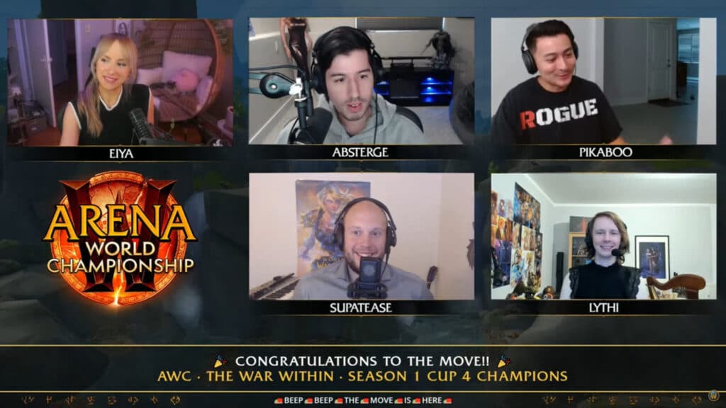 Absterge and Pikaboo in the post-match interview (Image via Blizzard Entertainment)