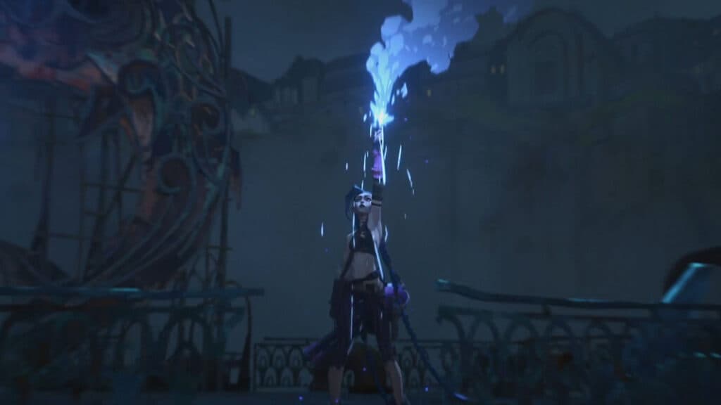 This is one Arcane's best moments for sure (Screenshot by esports.gg via Netflix)