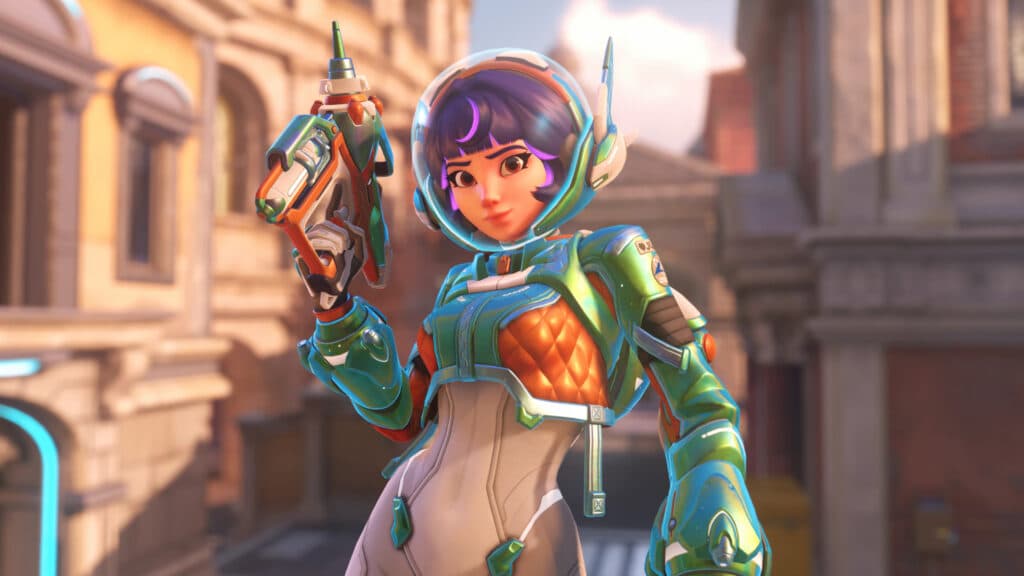 Juno is one of the available supports in the Stadium mode (Image via Blizzard Entertainment)