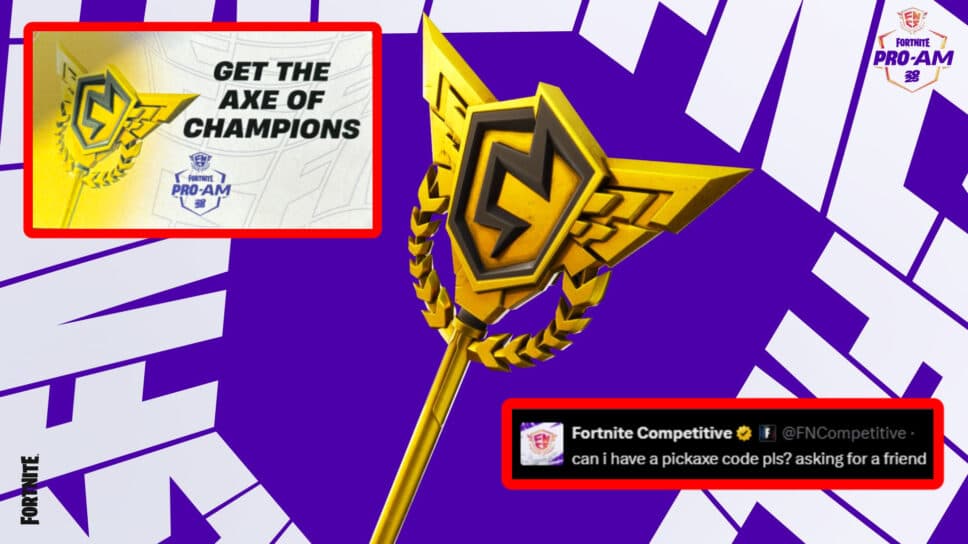 How to get the OG FNCS Pickaxe: Codes and future release plans cover image