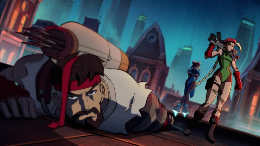 Hanzo, Juno, and Widowmaker as Ryu, Chun-Li, and Cammy (Image via Blizzard Entertainment)