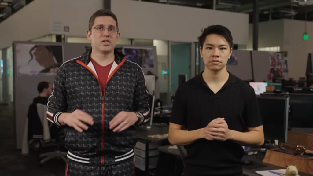 Riot just a capybara (L) and Riot Phroxzon talking about smurfing in the latest update video (Image via Riot Games)