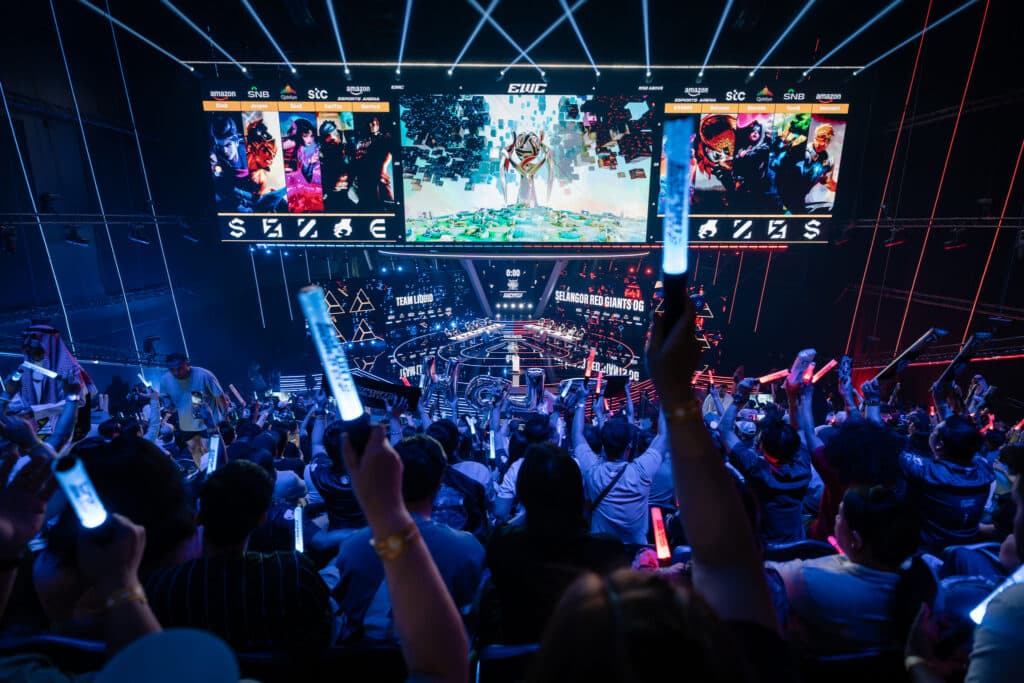 MOONTON Games' Mobile Legends: Bang Bang at EWC25 (Photo via Esports World Cup)