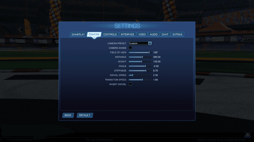 Rocket League: Best Camera Settings cover image