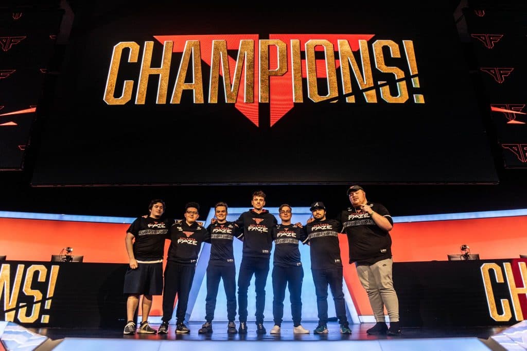 Atlanta FaZe after winning their third Major of the season