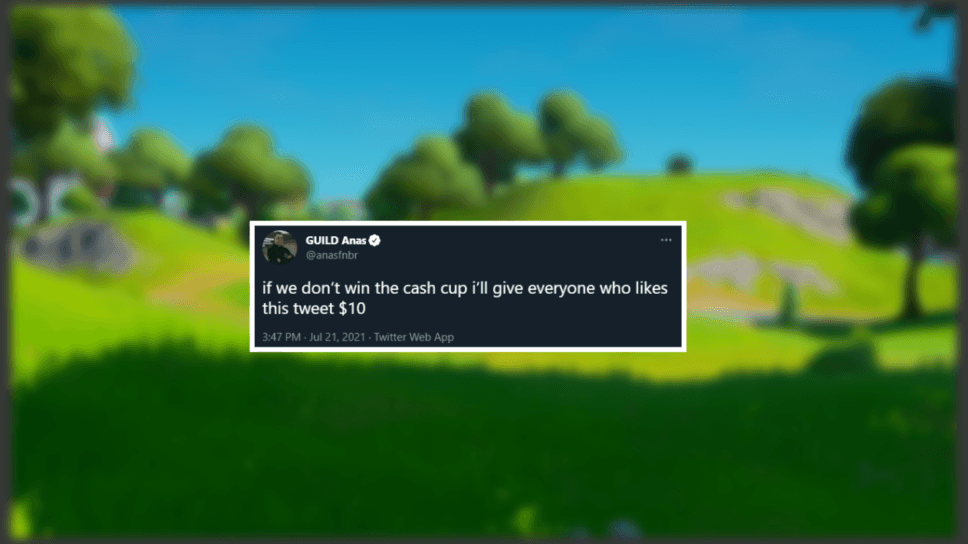 “If we don’t win the Cash Cup I’ll give everyone who likes this tweet $10” – Guild Anas unfortunately delivers win cover image