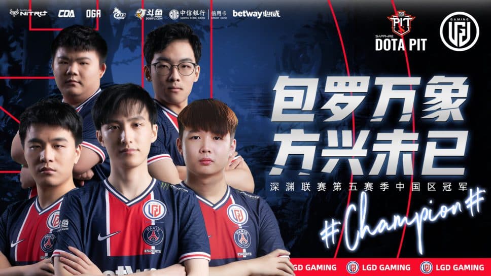 PSG.LGD sweep Elephant 3-0 to win OGA Dota PIT Season 5 cover image