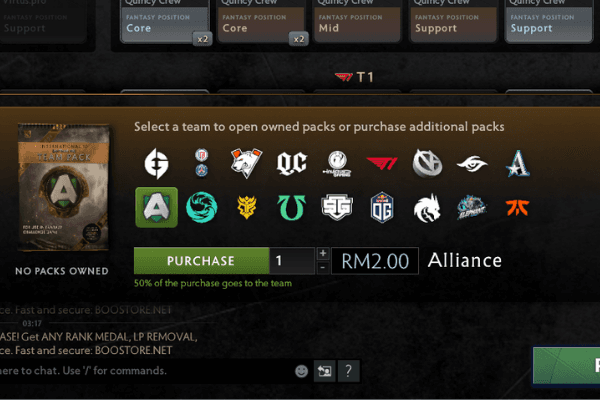 Users can purchase Team Packs for $0.50 USD.