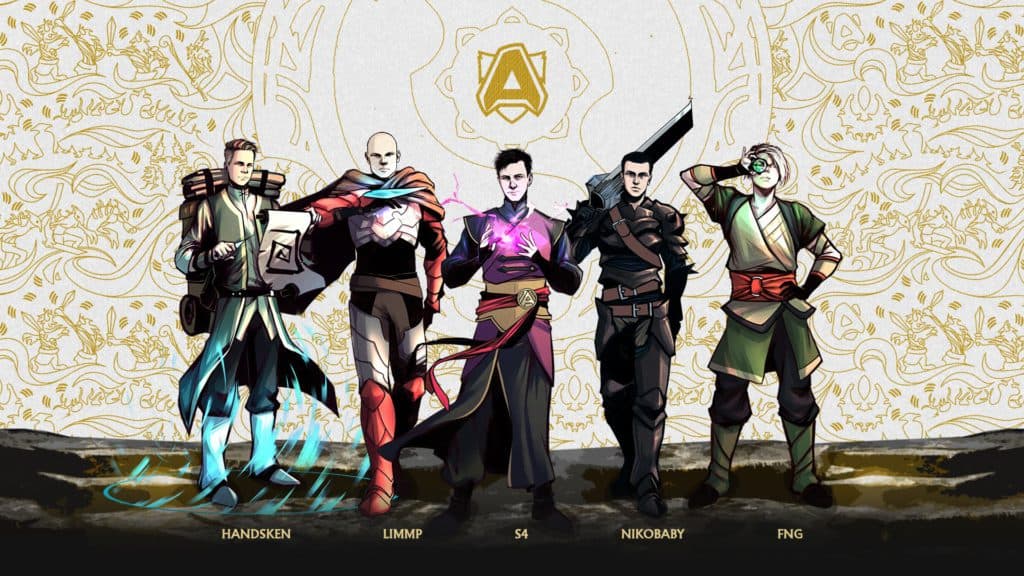 Alliance will face off against Beastcoast in the lower bracket BO1 series, fighting for TI10 survival. Image Credit: <a href="https://twitter.com/theAllianceGG/status/1447206284319764481" target="_blank" rel="noreferrer noopener nofollow">Alliance</a>.
