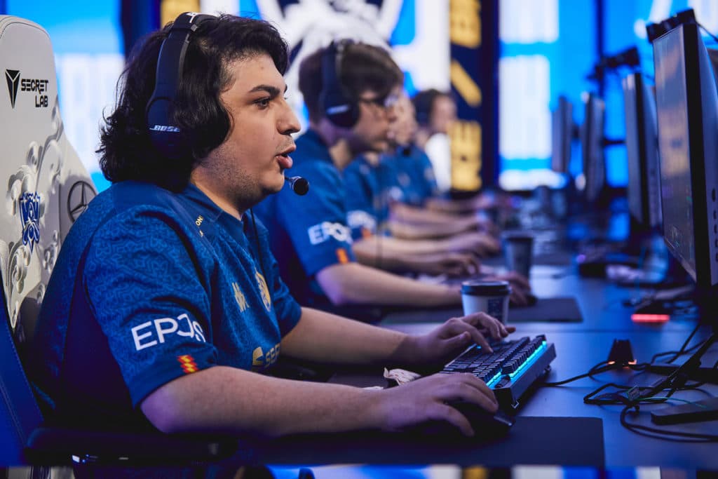 REYKJAVIK, ICELAND - OCTOBER 12: MAD Lions' ?rfan Berk "Armut" Tukek competes at the League of Legends World Championship Groups Stage on October 12, 2021 in Reykjavik, Iceland. (Photo by LanceSkundrich/Riot Games)