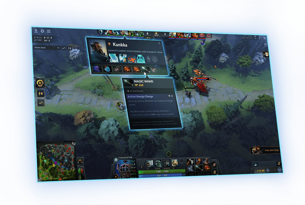 Hover your mouse over an ability or item to see its full tooltip information. Image Credit: <a href="https://www.dota2.com/newsentry/2998826055793257220" target="_blank" rel="noreferrer noopener nofollow">Valve</a>.