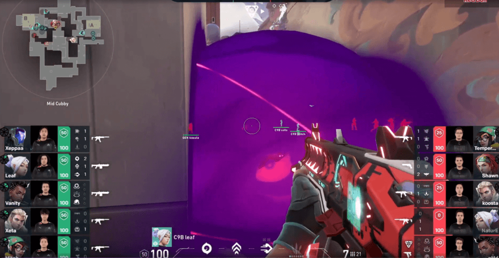 Moments before disaster.