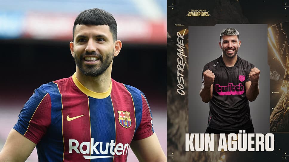 Astro do futebol argentino, Sergio Aguero será um co-streamer no Valorant Champions cover image