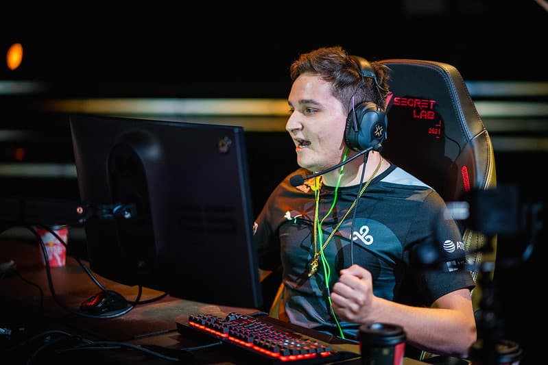 POTSDAM, GERMANY - DECEMBER 1: Team Cloud9's Mitch "mitch" Semago competes at the <a href="https://esports.gg/news/valorant/valorant-champions-storylines-day-6/">VALORANT Champions</a> Groups Stage on December 1, 2021 in Potsdam, Germany. (Photo by Wojciech Wandzel/Riot Games)