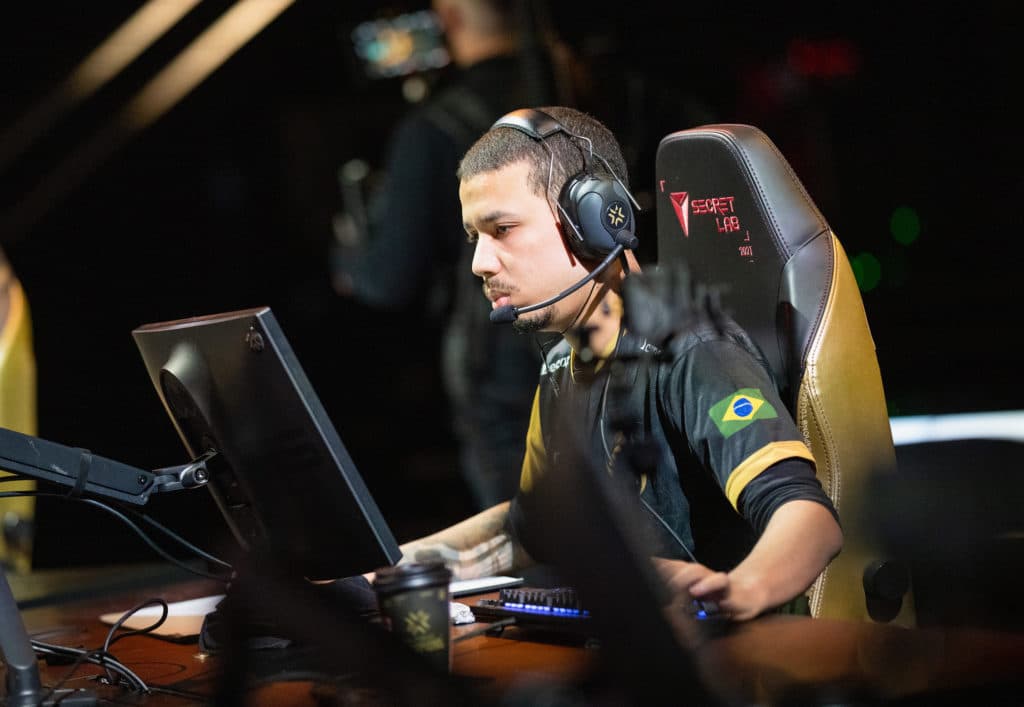 gtn, na partida contra a Team Secret, pelo Champions 2021 - Foto: VALORANT Esports