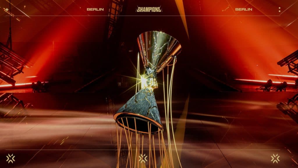 Troféu do Valorant Champions - Foto: Reprodução/Riot Games