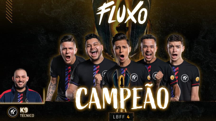 Fluxo campeão da LBFF 4 - Foto: Reprodução/Garena