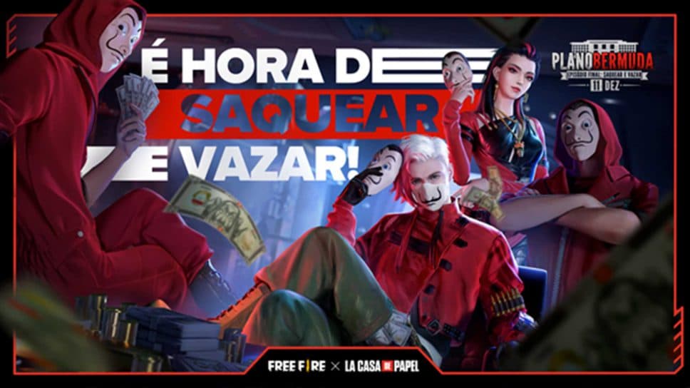 Free Fire x La Casa de Papel: mais missões e recompensas em 11 de dezembro cover image