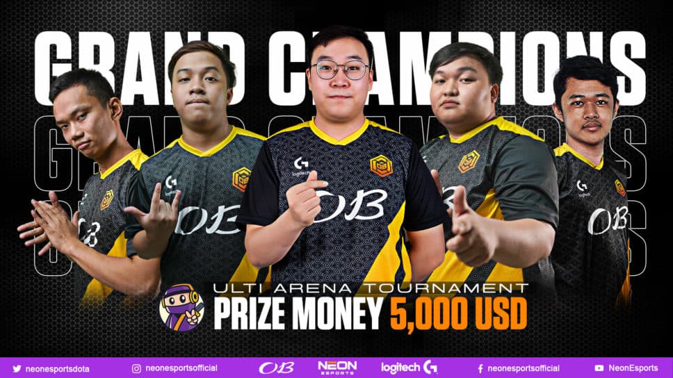 OB NEON Esports win ULTI Arena SEA Dota 2 tournament cover image