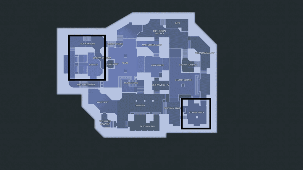 <em>One of these areas is heavily utilised by professionals, the other, by Ranked players.</em>