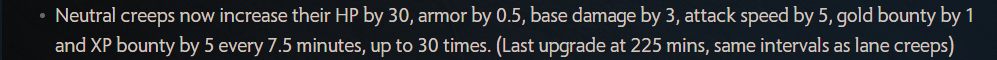 Patch 7.31 update on neutral creeps