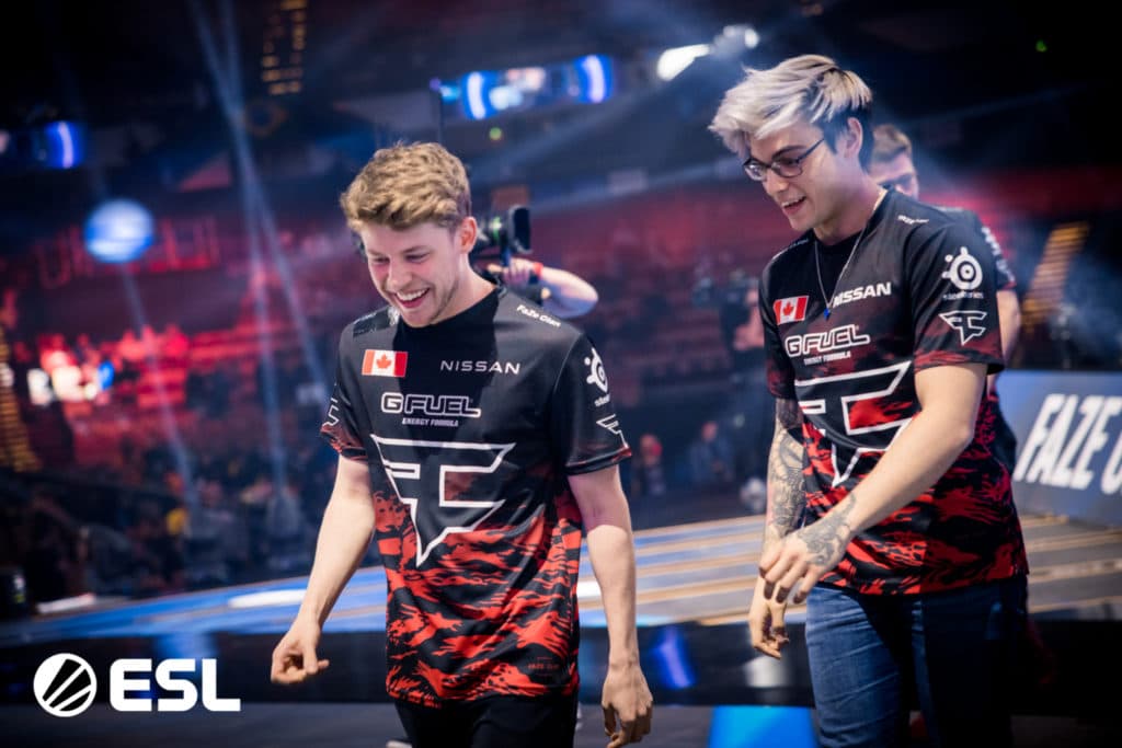 jks and Twistzz walking off stage. Photo courtesy of ESL.