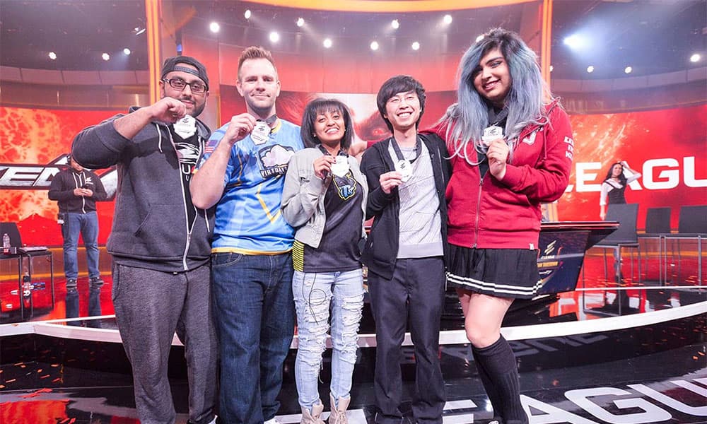 Team Cuddle_Core won the ELEAGUE Tekken Team Takedown, which helped make Cuddle_Core a household name in Tekken. Photo: Turner Sports.