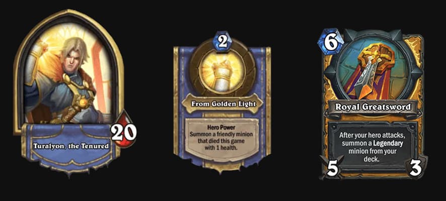 Seleção de tesouro e poder heroico do Turalyon