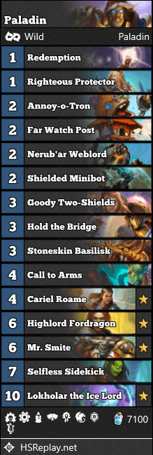 Deck de Duelo do Paladino