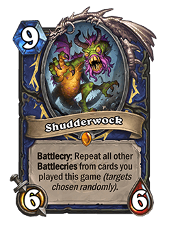 The Shudderwock card. Image via Blizzard Entertainment.