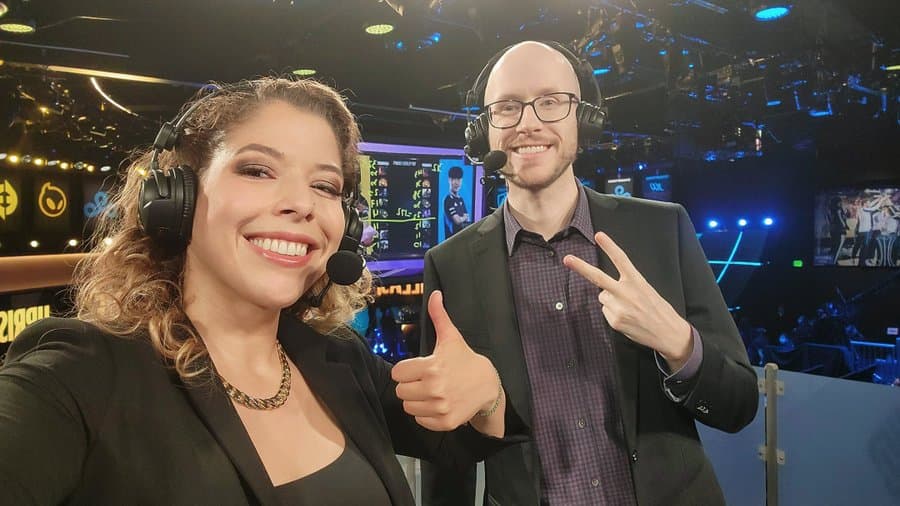 LeTigress and Isaac "Azael" Cummings-Bentley in the LCS studios.