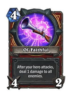 Ol’ Faithful<br>Old: [Costs 3]&nbsp;<strong>→</strong>&nbsp;<strong>New: [Costs 4]</strong>