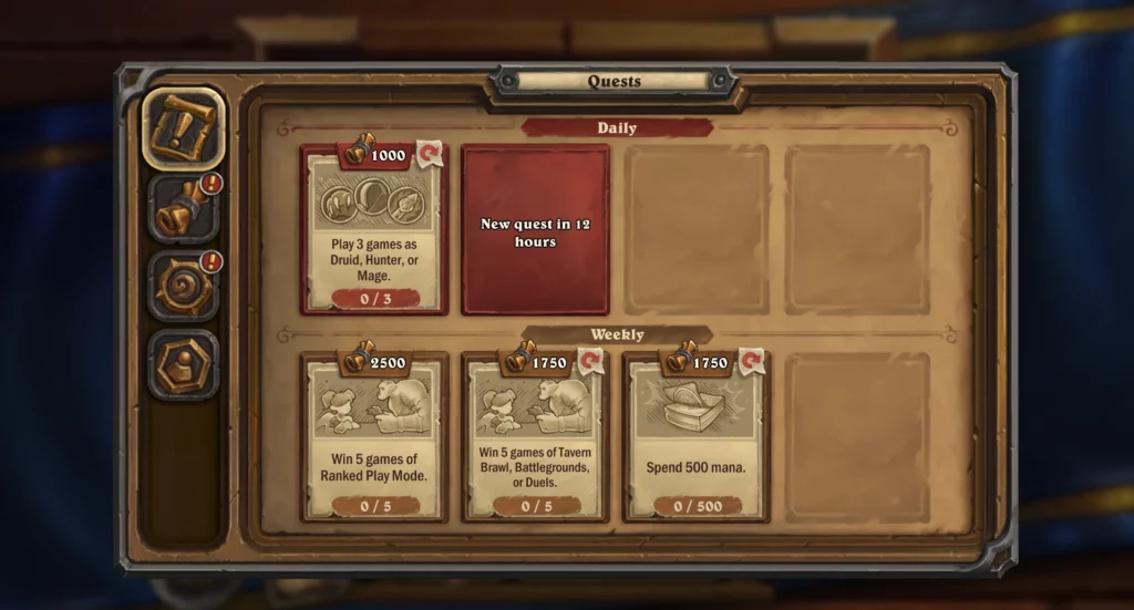 Hearthstone Quest Log