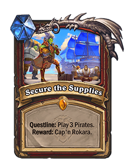 Secure the Supplies (the third portion of the Warrior Questline, Raid the Docks)<br>Old: Play 2 Pirates.&nbsp;<strong>→</strong>&nbsp;<strong>New: Play 3 Pirates.</strong>