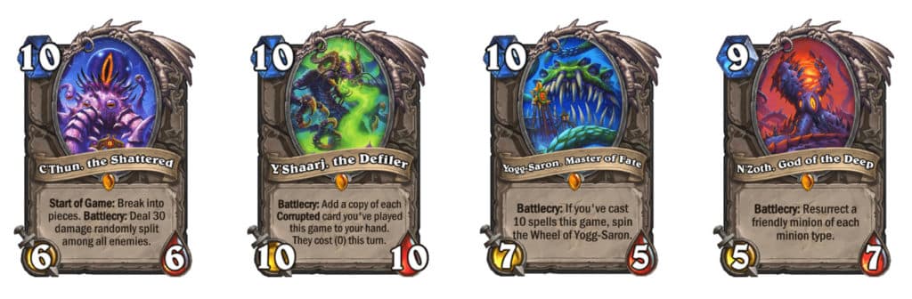 Hearthstone's New Old Gods will be rotating into Wild