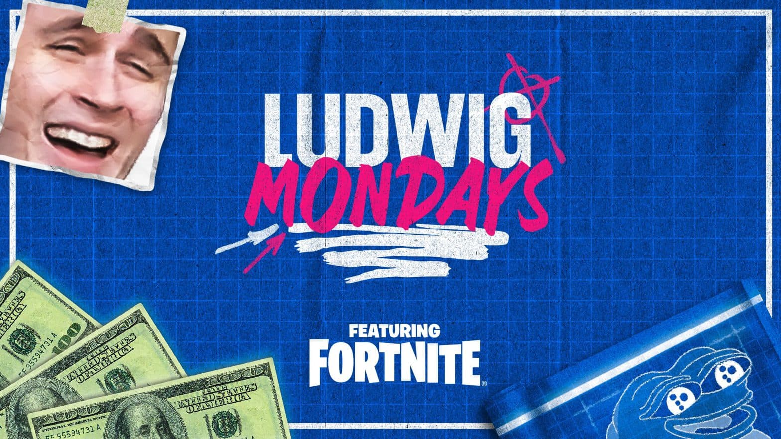 Ludwig Mondays ft. Fortnite announced with a $100,000 partnership with Epic Games