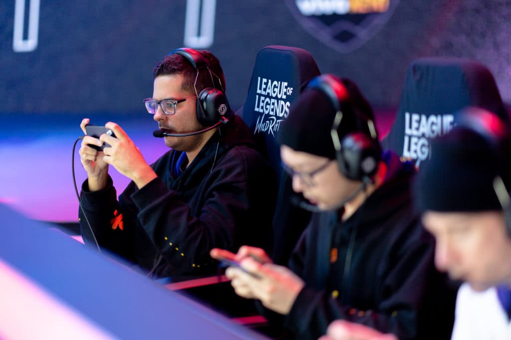 Jogadores da Vivo Keyd, Odyceuz em destaque - Foto: César Galeão e Bruno Alvares/Riot Games