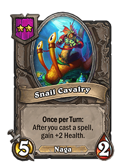 Snail Cavalry in Hearthstone Battlegrounds. Image via Blizzard Entertainment.