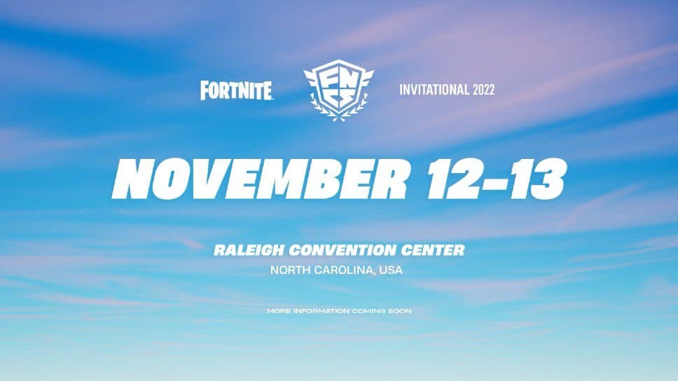 $1M Fortnite FNCS Invitational 2022 set for Raleigh in November cover image