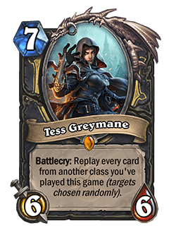 Tess Greymane<br>Old: [Costs 8] <strong>→</strong> <strong>New: [Costs 7]</strong>